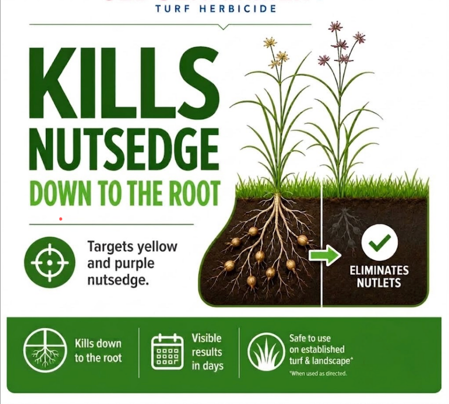 Sedge Treatment - Selective Herbicide (up to 5,000 sq. ft.) * 2 Applications Included*